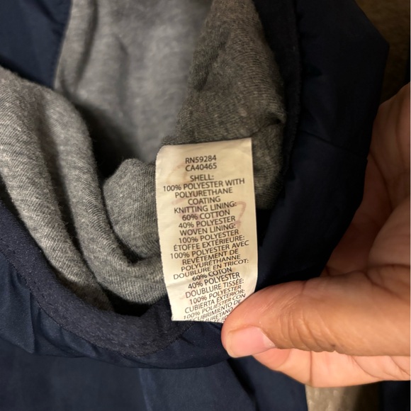 Children’s Place Girls Navy Rain Jacket - XXL/16 - Picture 4 of 7